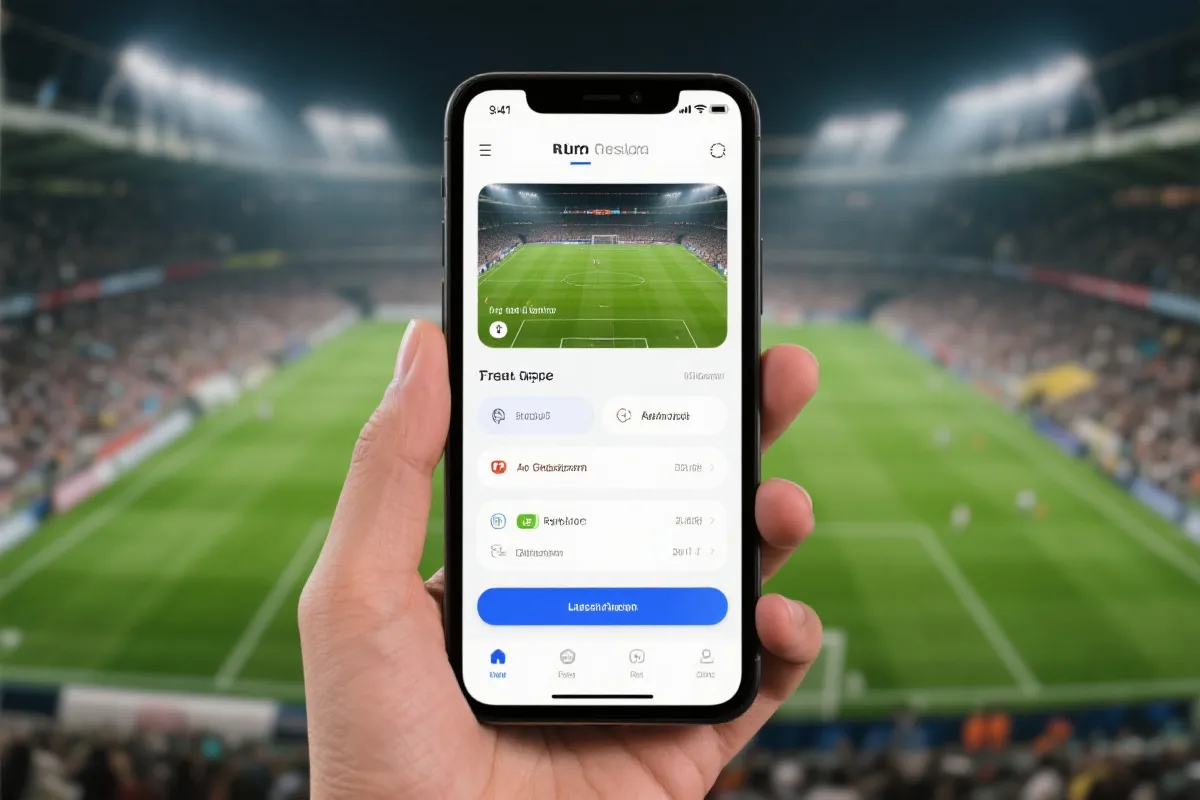 足球赛事App界面预览